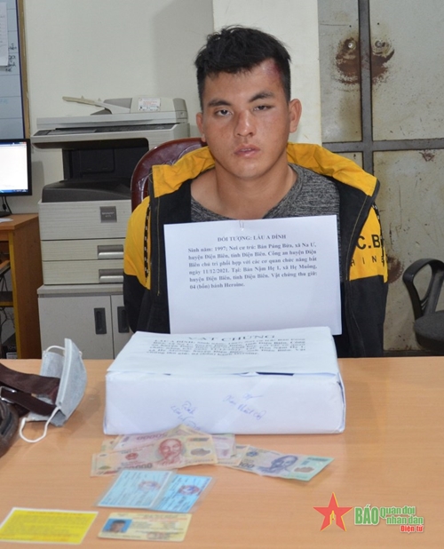 Điện Biên: Bắt đối tượng mua bán ma túy, thu 4 bánh heroin